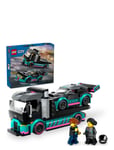 Racerbil Och Biltransport *Villkorat Erbjudande Toys LEGO City Multi/mönstrad