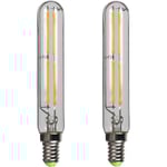 2-pack 4w T20 LED-glödlampa E14 Edison liten sockel varmvit 2700k