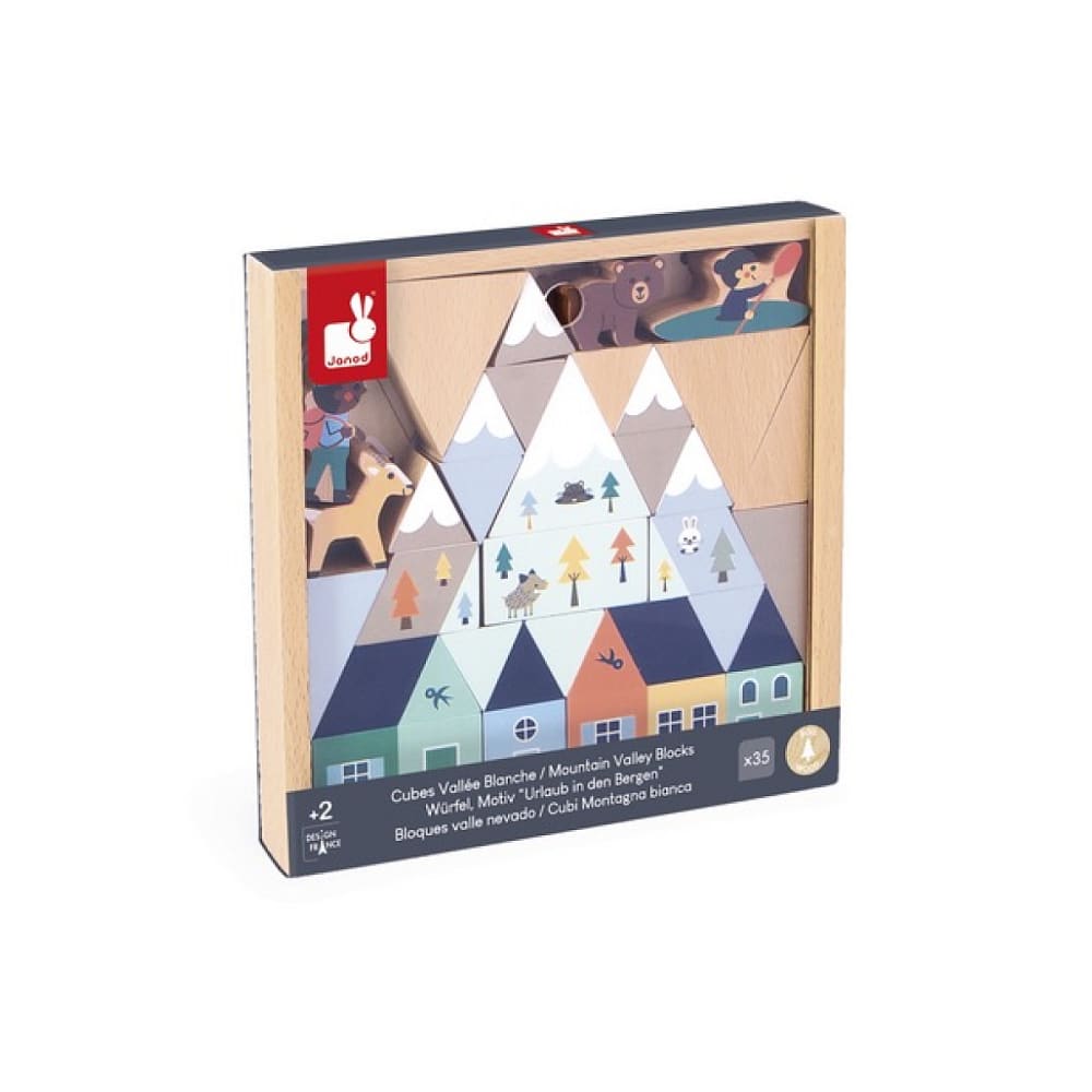 Cubes à Empiler Safari – Small Foot – Motricité, Trier, Compter – Animaux Et Chiffres 1 à 10 – Dès 1 An