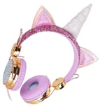 1 PC unicorns gifts for girls Kids Headphones Girls Wired Stereo Gaming Headset