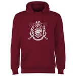 Harry Potter Hogwarts House Crest Hoodie - Burgundy - S - Burgundy