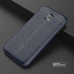 samsung Samsung J3 Pro/J3 2017 Leather Texture Case Navy