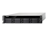 QNAP TS-877XU-RP - Serveur NAS - 8 Baies - rack-montable - SATA 6Gb/s - RAID RAID 0, 1, 5, 6, 10, 50, JBOD - RAM 8 Go - Gigabit Ethernet / 10 Gigabit Ethernet - iSCSI support - 2U