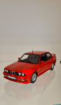 BMW Genuine Car Model Miniature M3 E30 1:18 Scale Red Diecast 80435A5D018