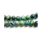 African Jasper Round Beads 4mm Blue/green 95+ Pcs Gemstones Diy Jewellery Making