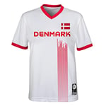 Official 2023 Women's Football World Cup Kids Team Shirt, Denmark, White, 7 Years