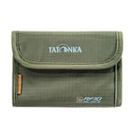 Tatonka Box RFID B Wallet, Geldbeutel Box RFID B, olive, 9 x 13 x 1 cm, 0.001 Liter