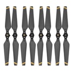 4pcs Propeller/Fit For - DJI Mavic Pro/Drone Quick Release Props Folding Blade 8330 Spare Parts Replacement Accessory CW CCW (Color : 4 pair Golden edge)