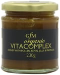 Gfm Organic Honey With Pollen,Royal Jelly andPropolis 230 g (Pack of 3)