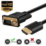 HDMI til VGA adapter kabel - 1080p Fuld HD Guldpläterad connectors 1.8m