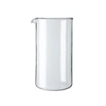 Café Ole Cup Spare Replacement Glass Beaker Suitable For Grunwerg Classic Cafe Ole Cafetieres, Pack of 1(8 Cups capacity)