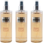 Mexx Bodyspray Classic Citrus & Sandalwood 3 X 250ml Body Splash Body Spray