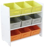 Argos Home 3 Tier White Kids Basket Storage Unit