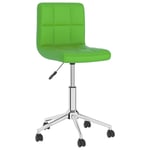 vidaXL drejelig spisebordsstol kunstlæder grøn