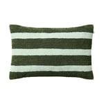 Chhatwal & Jonsson Stripe linen boucle kuddfodral 40x60 cm Cactus green-aqua