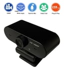 Webcam 1080P Full HD Streaming avec Microphone pour ordinateur de bureau portable Windows 10, Windows 7/8, Windows 2000, Mac OS X, Android TV, etc, Skype, OBS, YouTube, Facebook, Twitter, Twitch