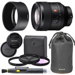 Sony FE 85mm f/1.4 GM Lens with AOM Pro Kit. Includes: Lens Pouch, UV Filter, Circular Polarizing Filter, Fluorescent Day Filter, Sony Lens Hood, Front & Rear Caps - International Version