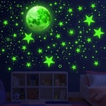 Glow in the Dark Stars, Glowing Stars and Moon Wall