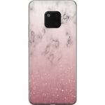 Huawei Mate 20 Pro Gennemsigtigt Telefoncover Glitter och marmor