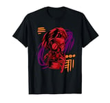 Cyberpunk Girl with Mask Cool Graphic T-Shirt