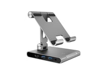 J5create Jts224-N Stativ Med Flera Vinklar Och Dockningsstation För Ipad Pro®, Tablet Stand, Grå, 32,8 Cm (12.9"), 1,5 Kg, Compatible With Ipad Pro® & Ipad Air® & Ipad Mini® With Usb-C® Port Supports Extended Mode On..., 20 V