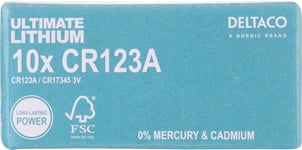 Ultimate Lithium battery, 3V, CR123A, 10-pack