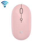 FOETOR E100us 2.4G + Type-C / USB-C Rechargeable Dual Modes Wireless Mouse (Pink)