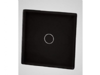 Touchme TouchMe Liten glaspanel, enkel strömbrytare, svart (TM530B)