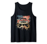 American Flag Truck Tank Top