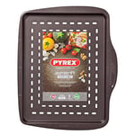 Pyrex - Asimetria - Plat à Pizza Rectangulaire en Métal Anti-Adhésif 37 x 29 cm