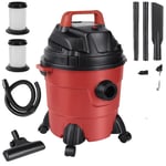 Elektrisk Dammsugare, 15L Kapacitet, 1000W Effekt,Röd, EU