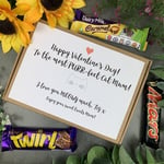 Personalised Cat Mum Valentines Day Chocolate Box, Cat Mum Gift
