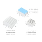 3 stk. Aluminum Heatsinks til Raspberry Pi 4