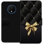 OnePlus 7T Musta Lompakkokotelo Elegant Rosett