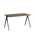 HAY Pyramid 01 skrivbord oak , 140x75cm, svart stålstativ