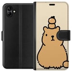 Samsung Galaxy A05 Svart Plånboksfodral Vattenmarsvin