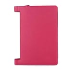 Lenovo Yoga Tab 3 10 lychee textur läderfodral - Varm rosa