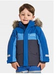 Boys, Didriksons Kids Bjarven Waterpoof And Windproof Parka - Blue, Blue, Size 6-7 Years