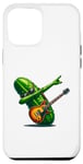 Coque pour iPhone 12 Pro Max Pickle, concombre amusant, amateurs de guitare, médiator de guitare