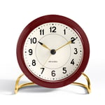 Arne Jacobsen Clocks Aj Station bordsklocka vinröd vinröd