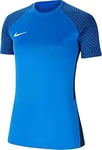 Nike Women's Strike Ii Jersey S/S Women's Jersey, Womens, Women's Jersey, CW3553-463, Royal Blue/Obsidian/White, XS