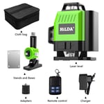 HILDA 16/12 lignes niveau laser ligne verte SelfLeveling 360 horizontal et vertical super puissant faisceau vert niveau laser - Type LS180