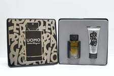 Salvatore Ferragamo Uomo Gift Set EDT 50ml, Shampoo And Shower Gel 100ml New