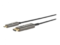MicroConnect Premium - Adapterkabel - USB-C hane till HDMI hane - 10 m - svart - Active Optical Cable (AOC), 4K60Hz stöd