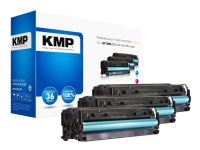 KMP H-T196CMY MULTIPACK - 3-pack - gul, cyan, magenta - kompatibel - tonerkassett (alternativ för: HP 305A, HP CE411A, HP CE412A, HP CE413A) - för LaserJet Pro 300 color M351a, 300 color MFP M375nw, 400 color M451, 400 color MFP M475