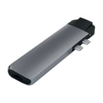 Satechi USB-C Pro Hub 4K HDMI med Ethernet (St-Tcphem), grå