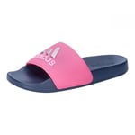 adidas Adilette Shower Slides, Lucid Pink/Silver met/preloved Ink, 11 UK Child