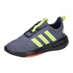 adidas Racer TR23 Sneakers, Blue (Shadow Navy/Pulse Lime/Core Black), 1 UK