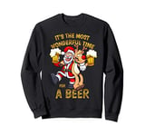 It's The Most Wonderful Time For A Beer Funny Christmas Sweatshirt