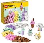 LEGO Classic Creative Pastel Fun Bricks Box, Building Toys for Kids, Girls,... 